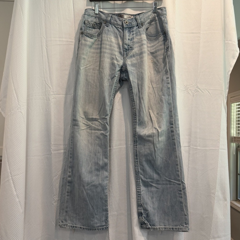 BKE Derek Jeans Mens Size 32x30 Buckle Blue Denim Preppy Casual Comfort‎ Outdoor